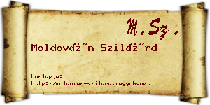 Moldován Szilárd névjegykártya