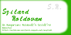 szilard moldovan business card